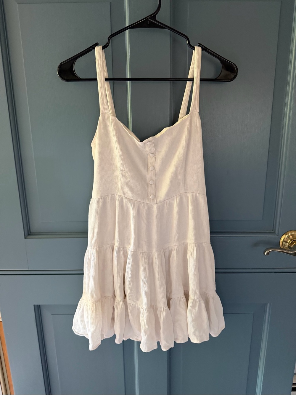 Forever 21 White Tiered Mini Dress – Size Medium